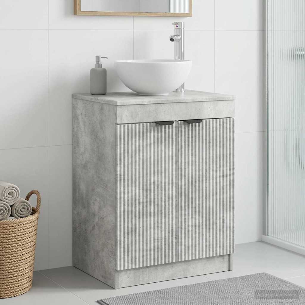 Baderomsskap Betonggrå 54 x 41 x 70 cm Konstruert tre