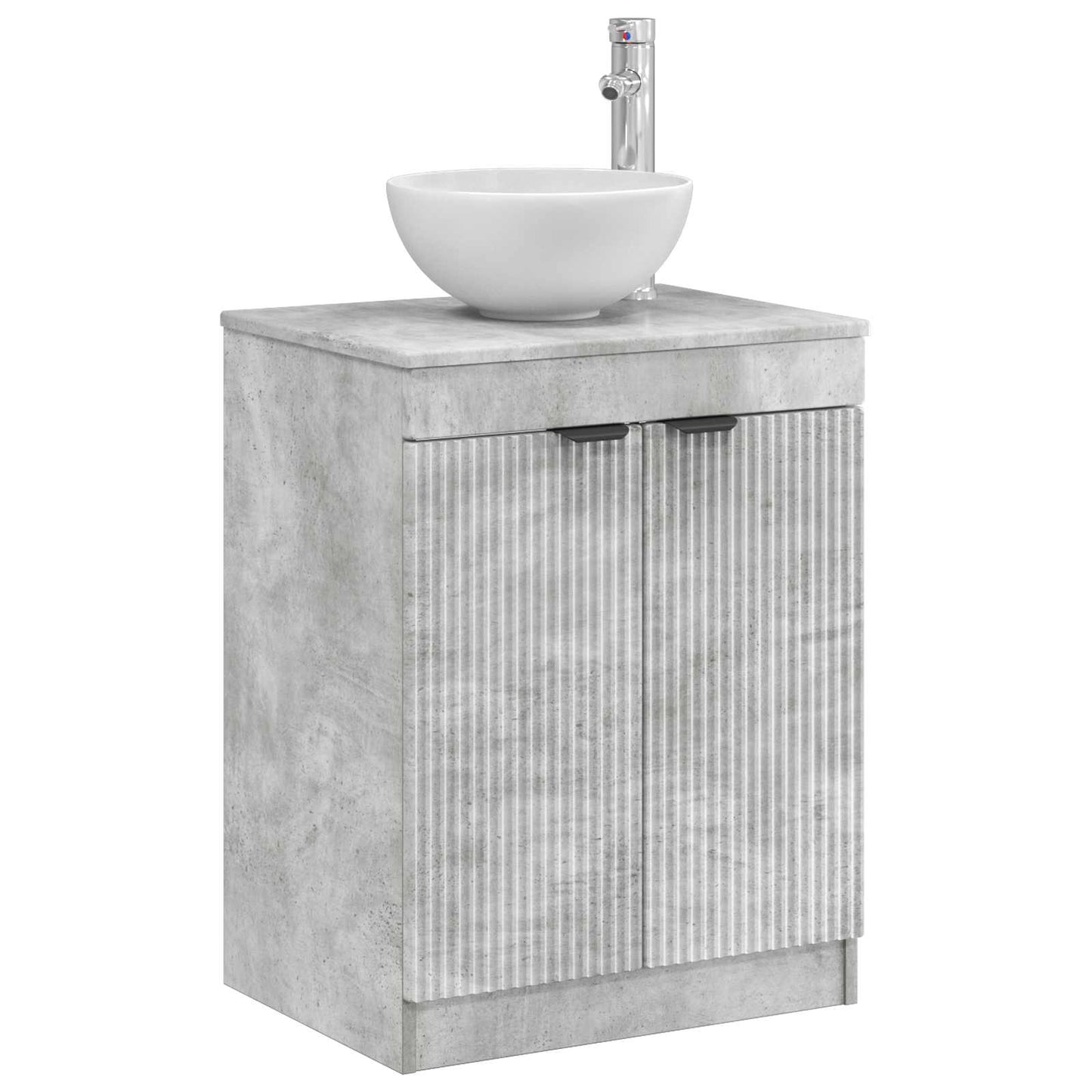 Baderomsskap Betonggrå 54 x 41 x 70 cm Konstruert tre
