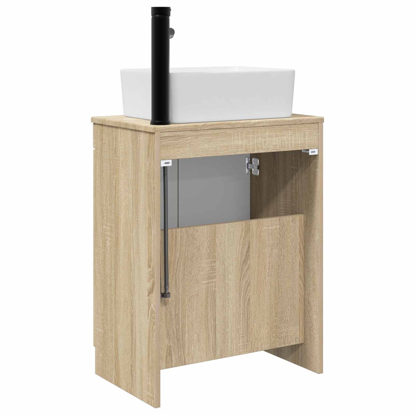 Badmøbel med vask Sonoma eik 54 x 35 x 83 cm Konstruert tre