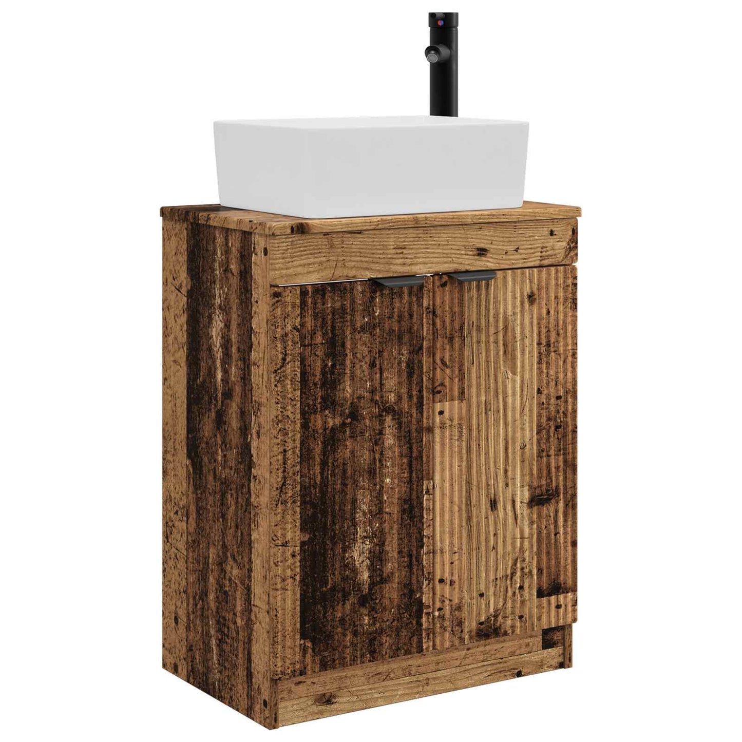Badmøbel med vask Gammelt tre 54 x 35 x 83 cm Konstruert tre