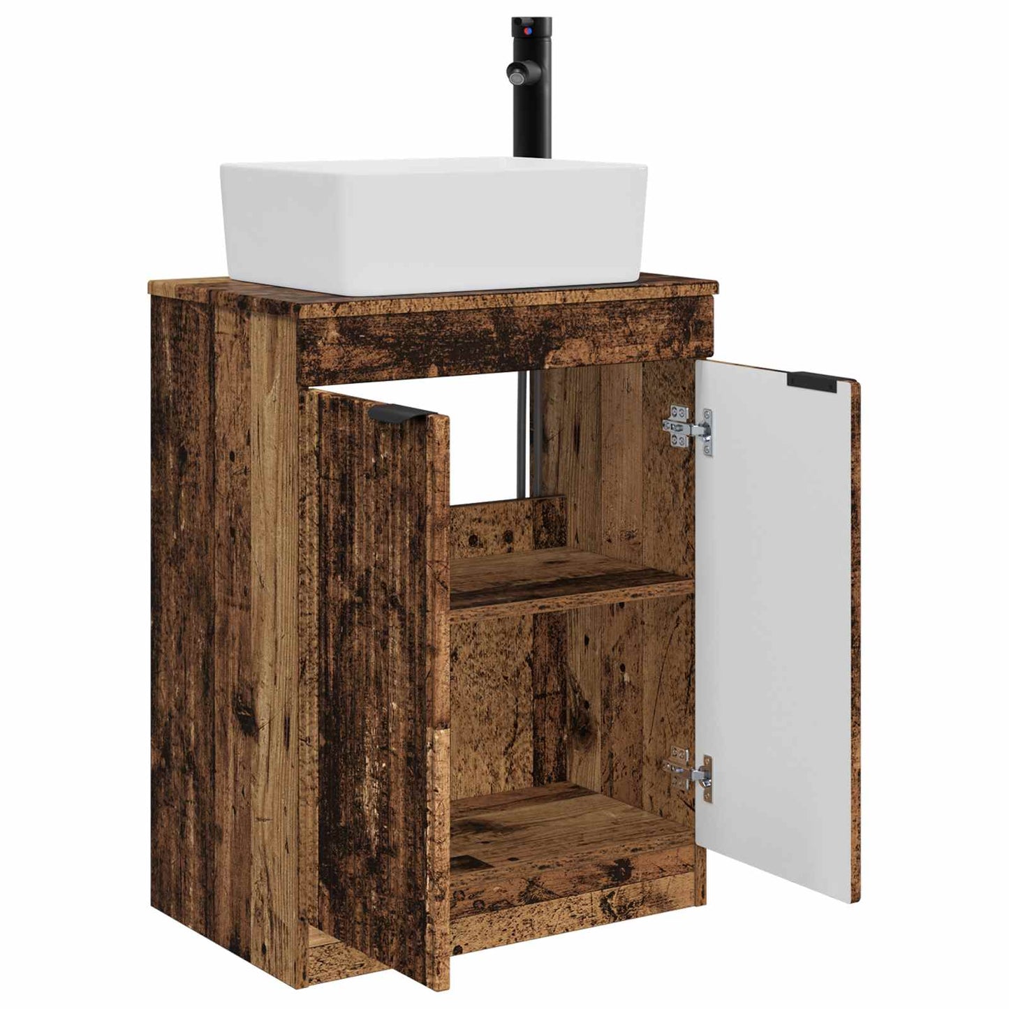 Badmøbel med vask Gammelt tre 54 x 35 x 83 cm Konstruert tre