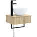 Vegghengt vask Sonoma eik 40 x 35 x 39 cm Konstruert tre