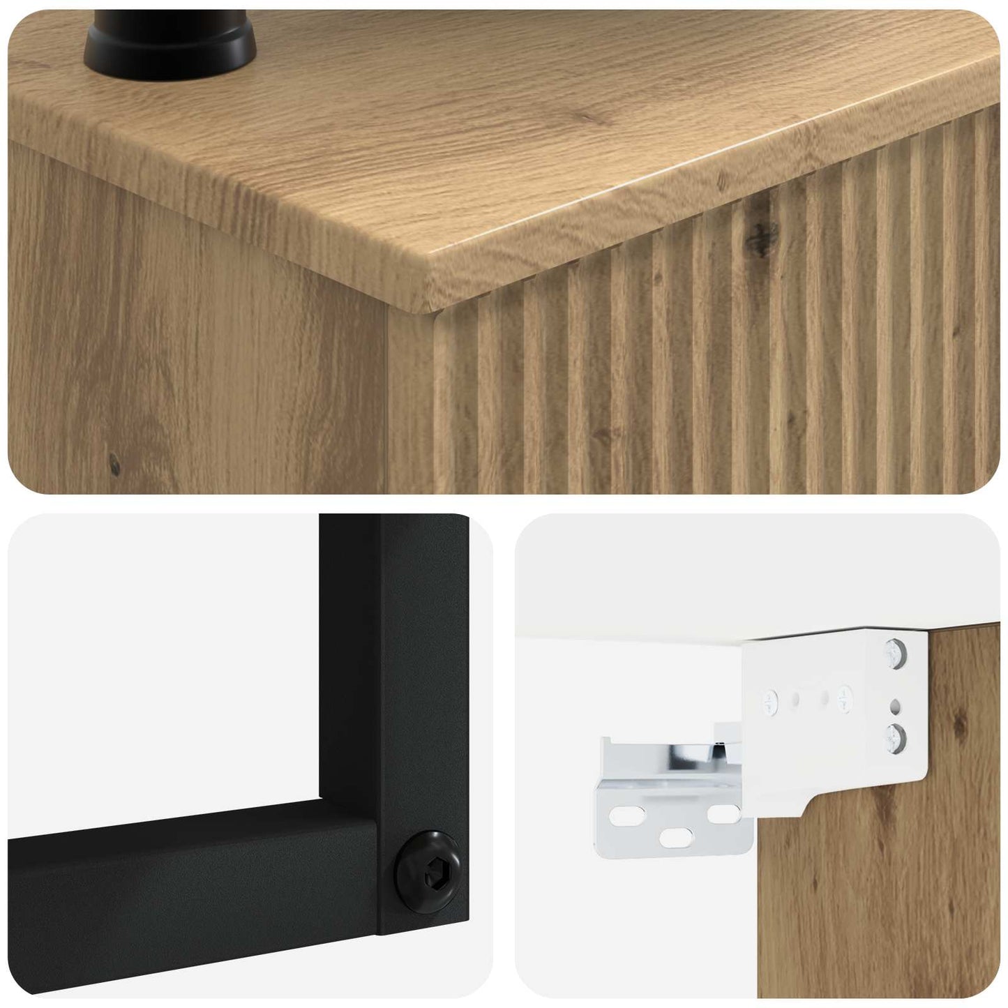 Vegghengt vask Artisan eik 40 x 41 x 40,5 cm Konstruert tre