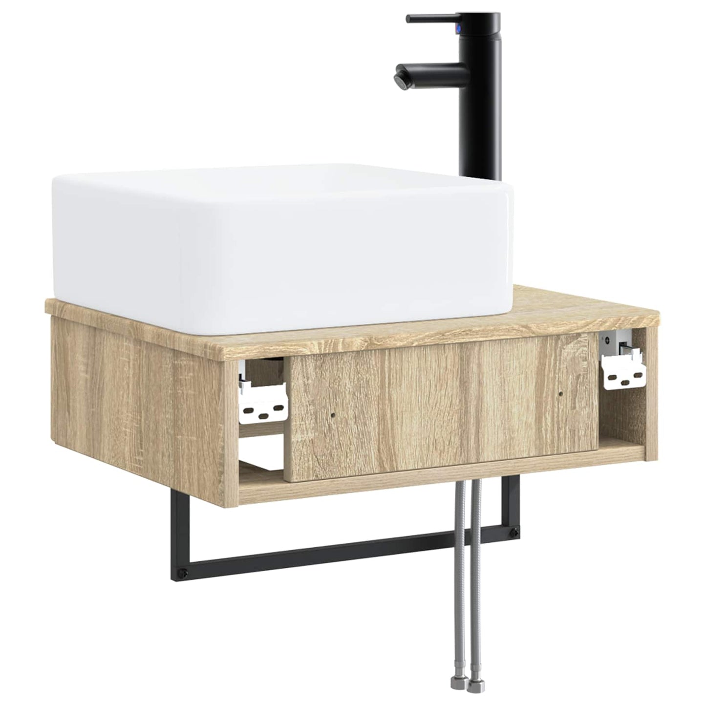 Vegghengt vask Sonoma eik 50 x 41 x 39 cm Konstruert tre