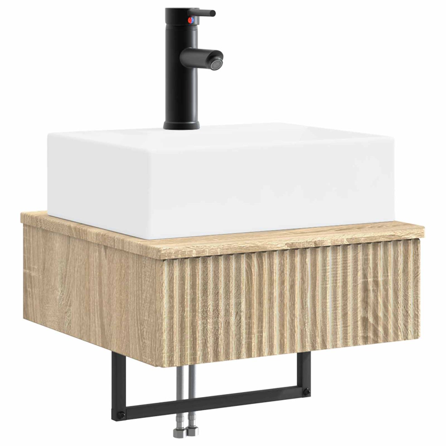 Vegghengt vask Sonoma eik 40 x 41 x 39 cm Konstruert tre