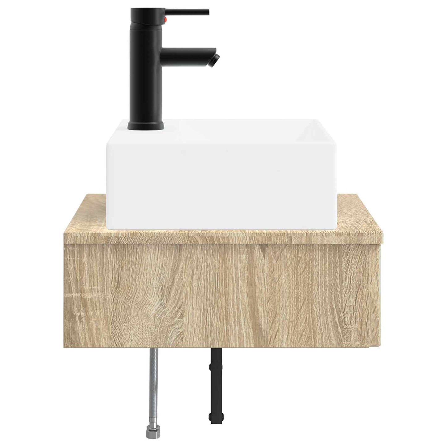 Vegghengt vask Sonoma eik 40 x 41 x 39 cm Konstruert tre