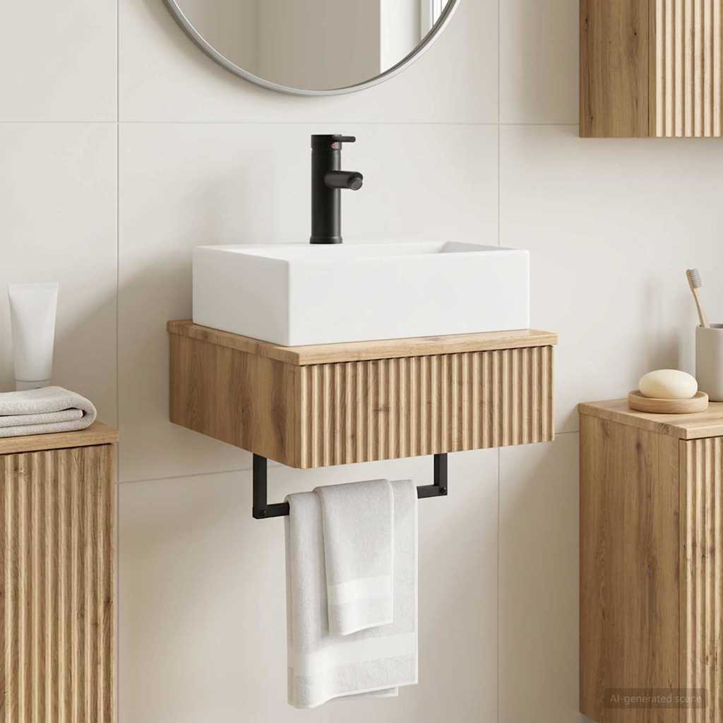 Vegghengt vask Artisan eik 40 x 41 x 39 cm Konstruert tre