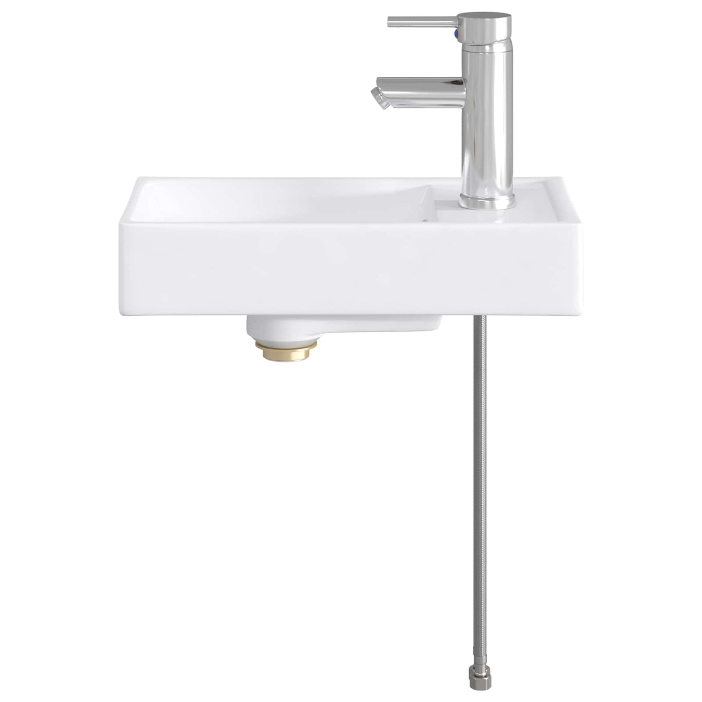 Vaskeservant for bad Krom 40,5 x 22,5 x 11,5 cm Metall