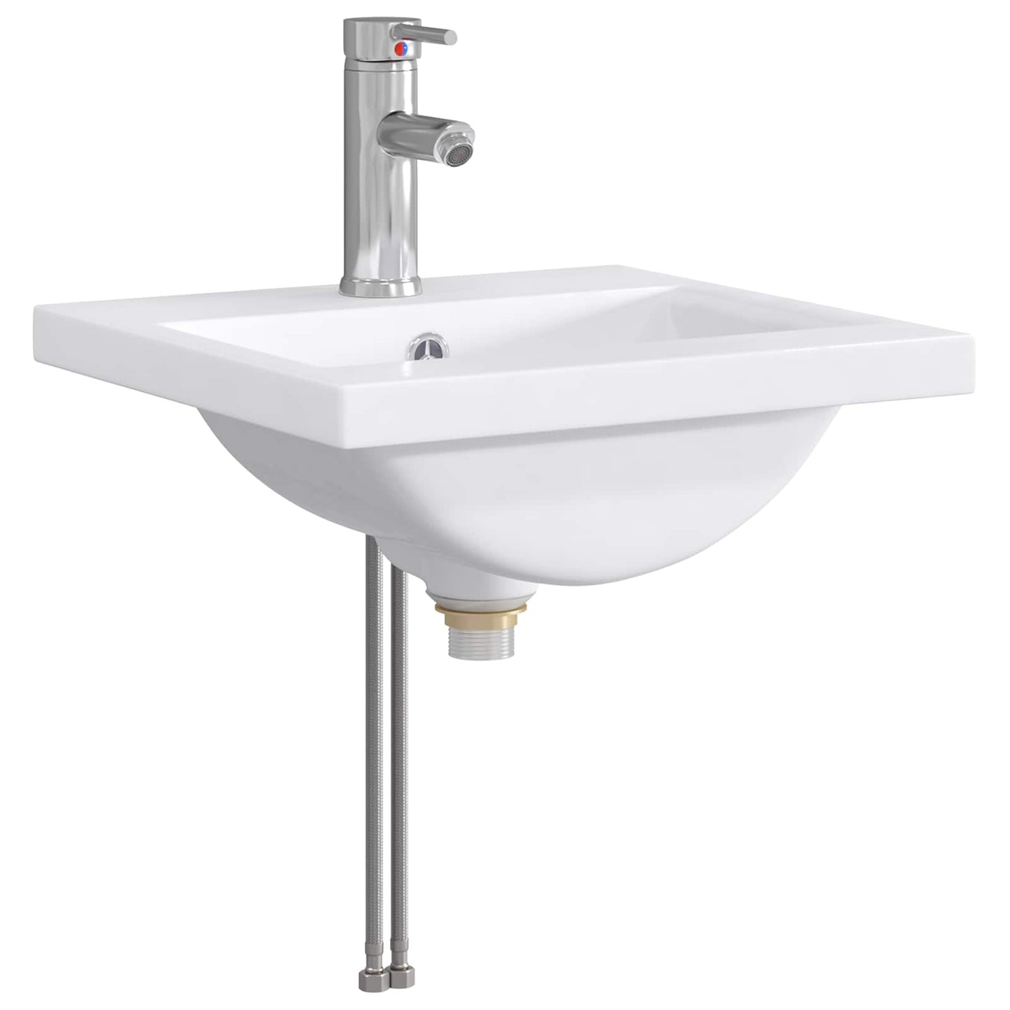 Vaskeservant for bad Krom 42 x 40 x 16,5 cm Metall