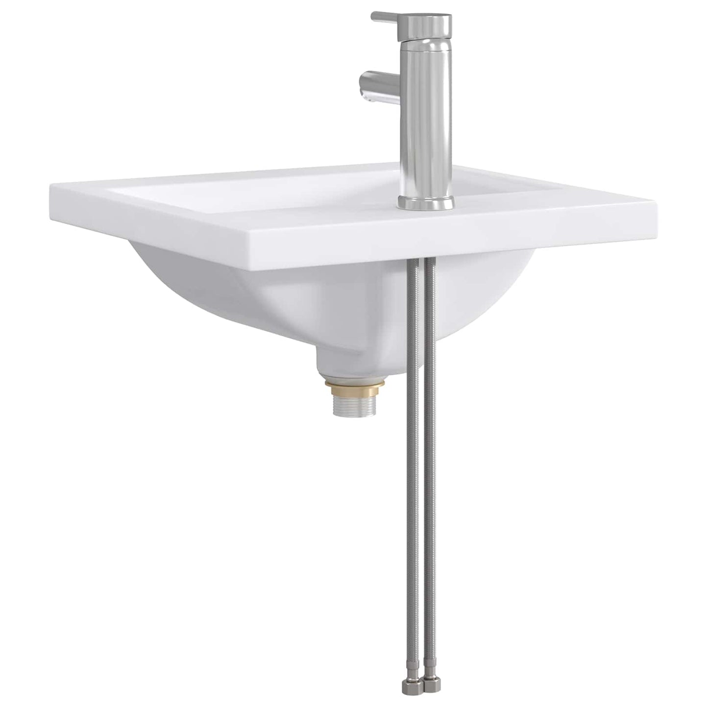 Vaskeservant for bad Krom 42 x 40 x 16,5 cm Metall