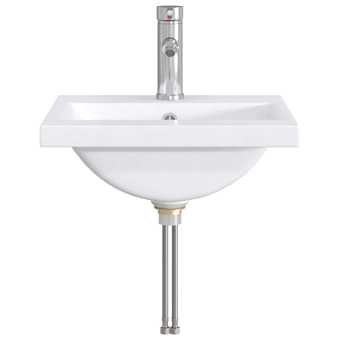 Vaskeservant for bad Krom 42 x 40 x 16,5 cm Metall