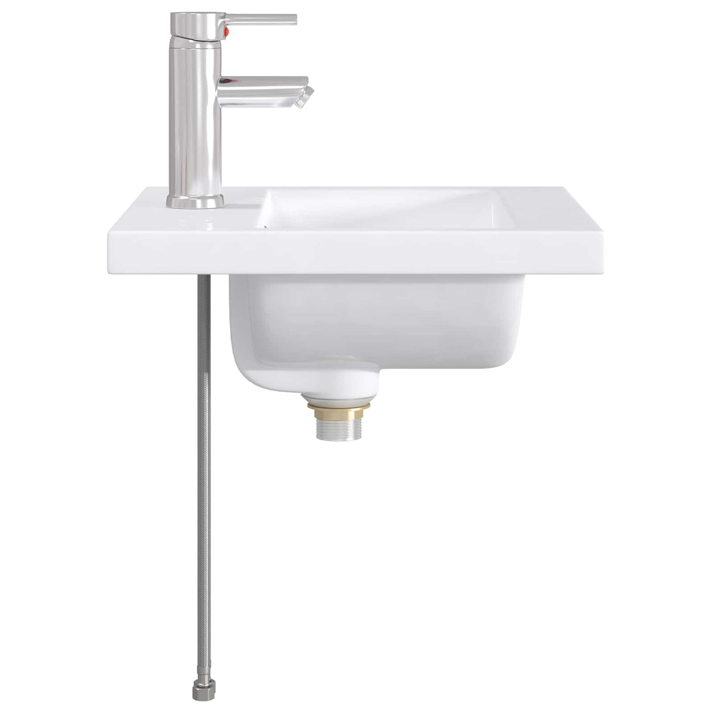 Vaskeservant for bad Krom 42 x 40 x 16,5 cm Metall
