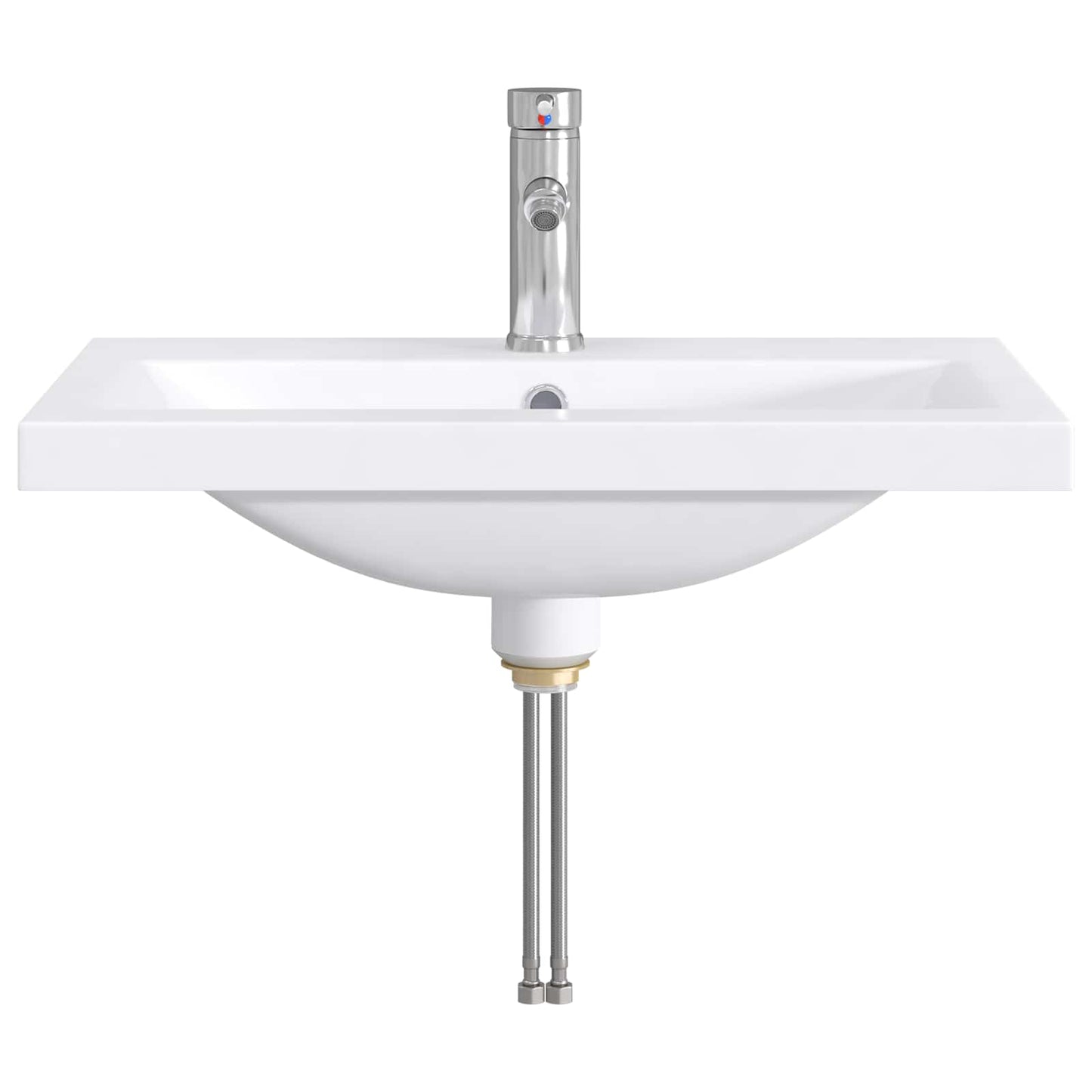 Vaskeservant for bad Krom 61 x 40 x 16,5 cm Metall