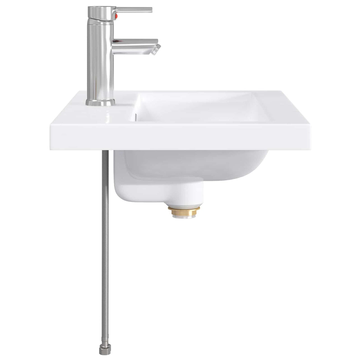 Vaskeservant for bad Krom 61 x 40 x 16,5 cm Metall