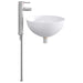 Vaskeservant for bad Krom 35,5 x 35,5 x 14,5 cm Metall