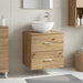 Vegghengt servant med skap Artisan eik 49,5 x 35 x 63 cm