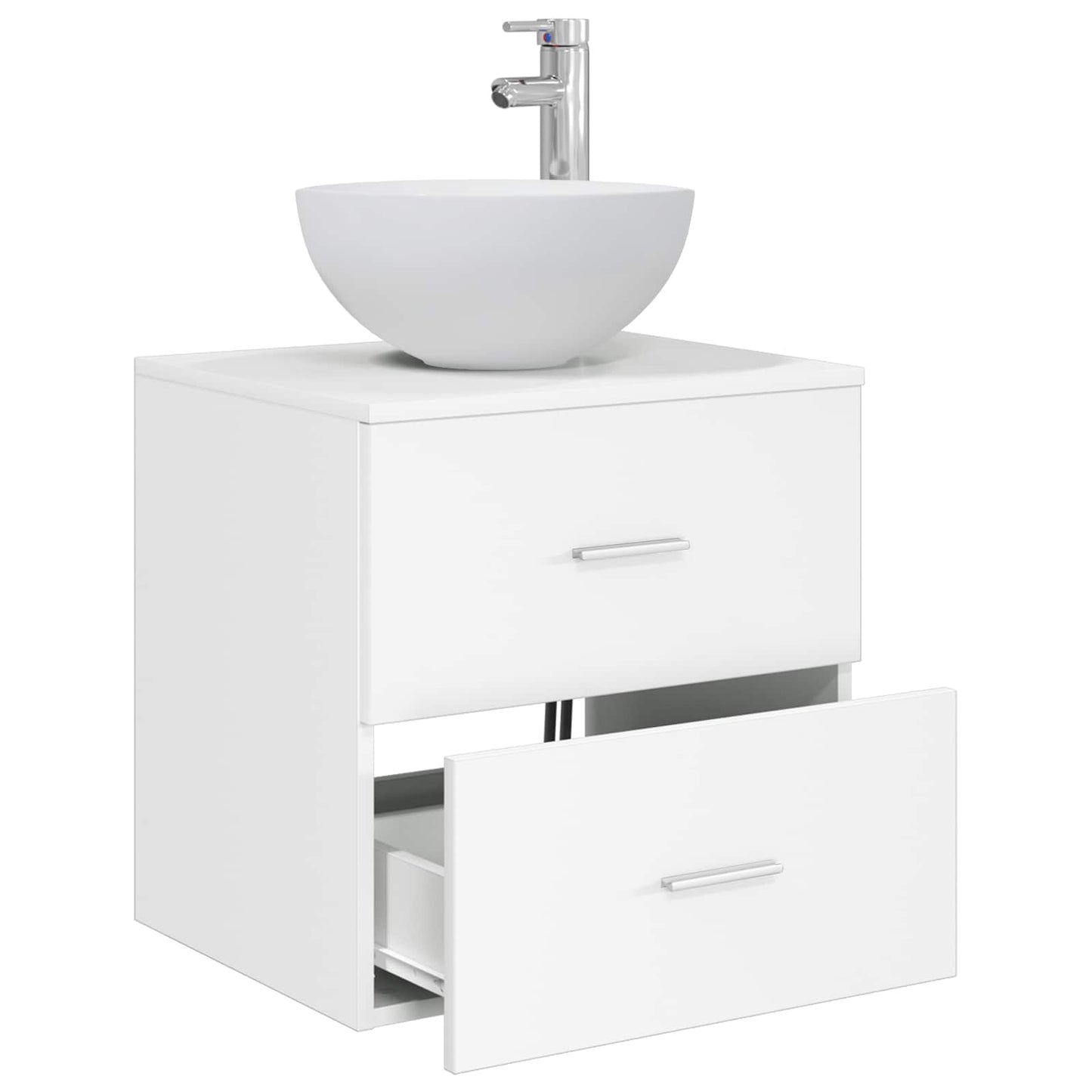 Vegghengt vaskeservant Hvit 49,5 x 41 x 64,5 cm Konstruert tre