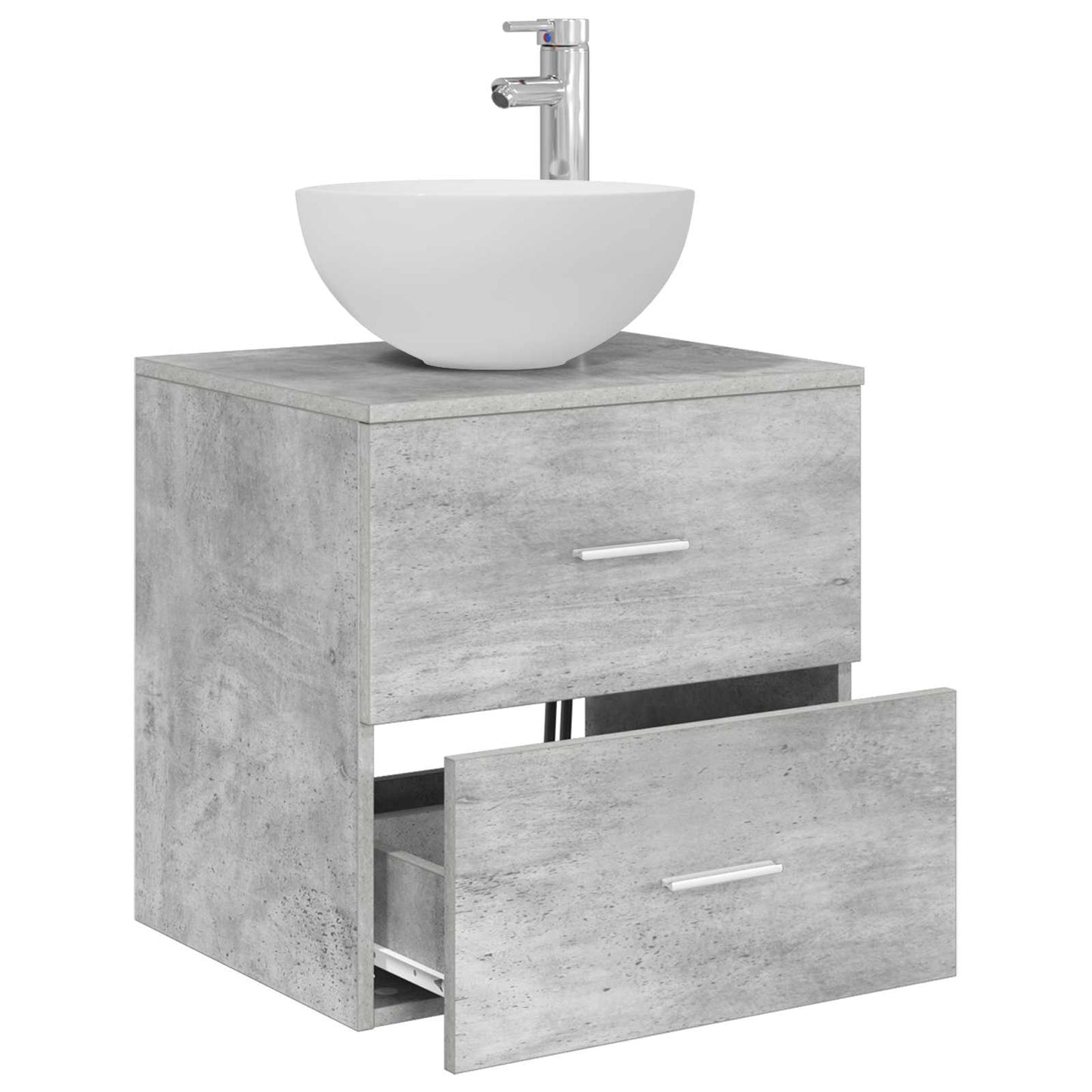 Vegghengt vaskeservant Betonggrå 49,5 x 41 x 64,5 cm