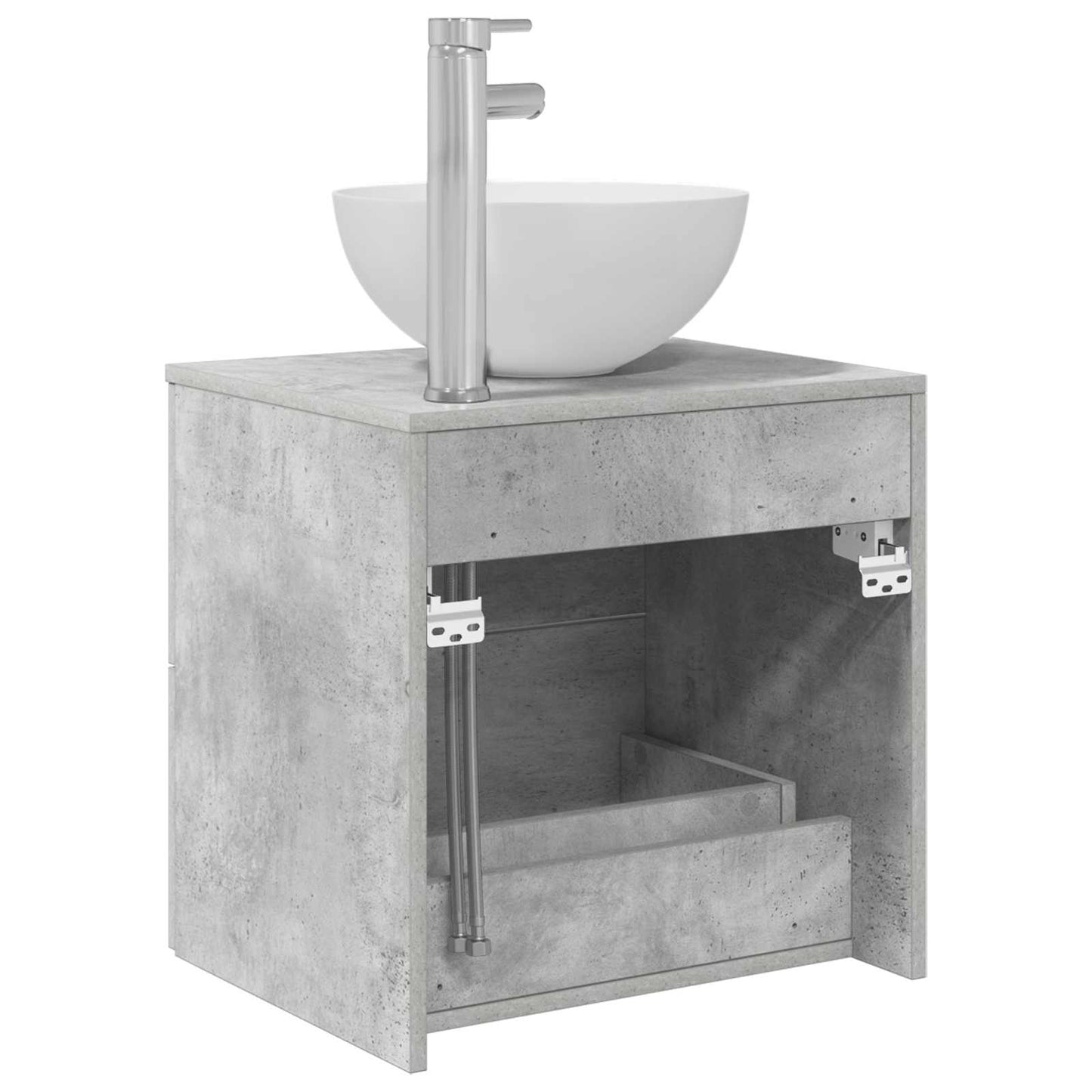 Vegghengt vaskeservant Betonggrå 49,5 x 41 x 64,5 cm
