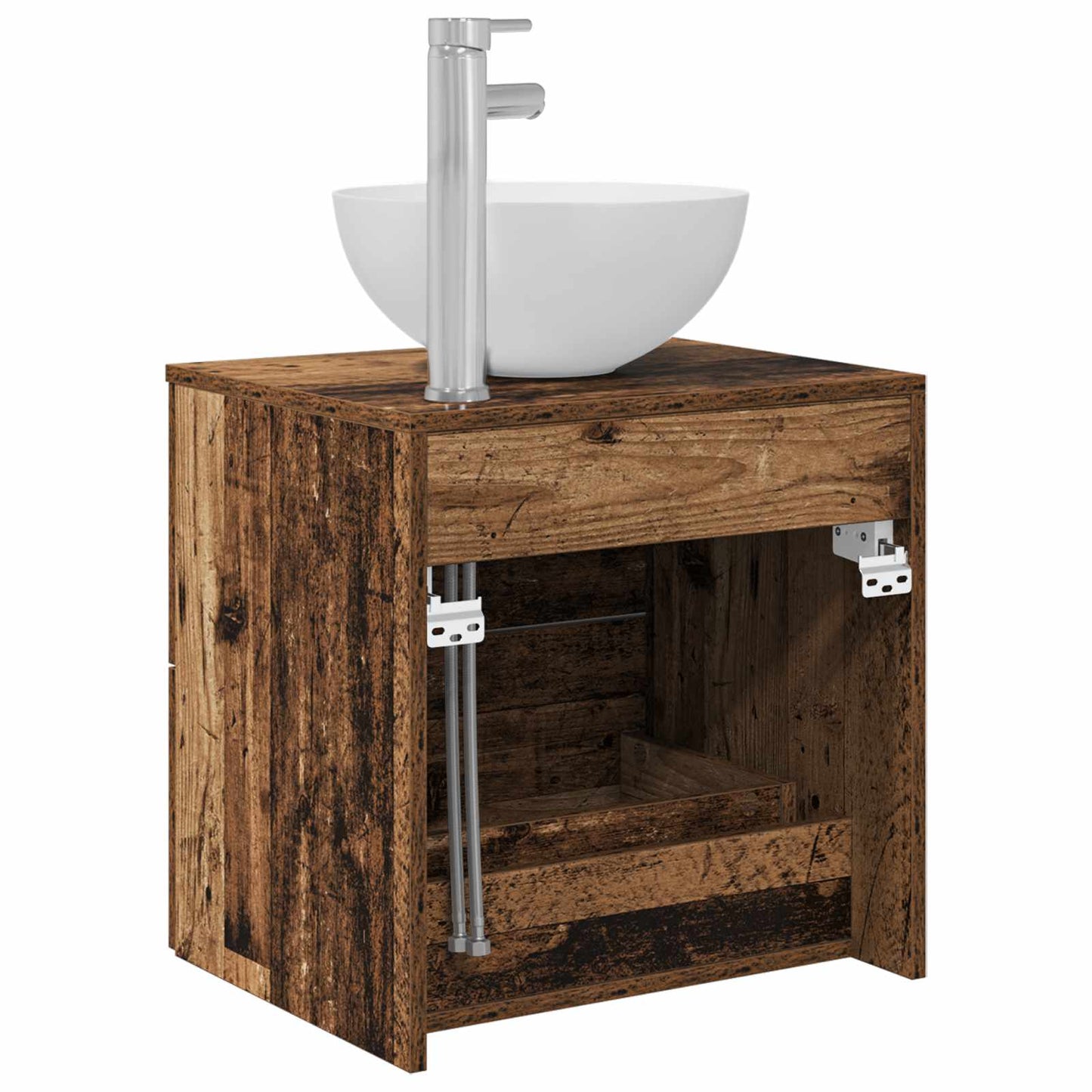 Vegghengt vaskeservant Gammelt tre 49,5 x 41 x 64,5 cm