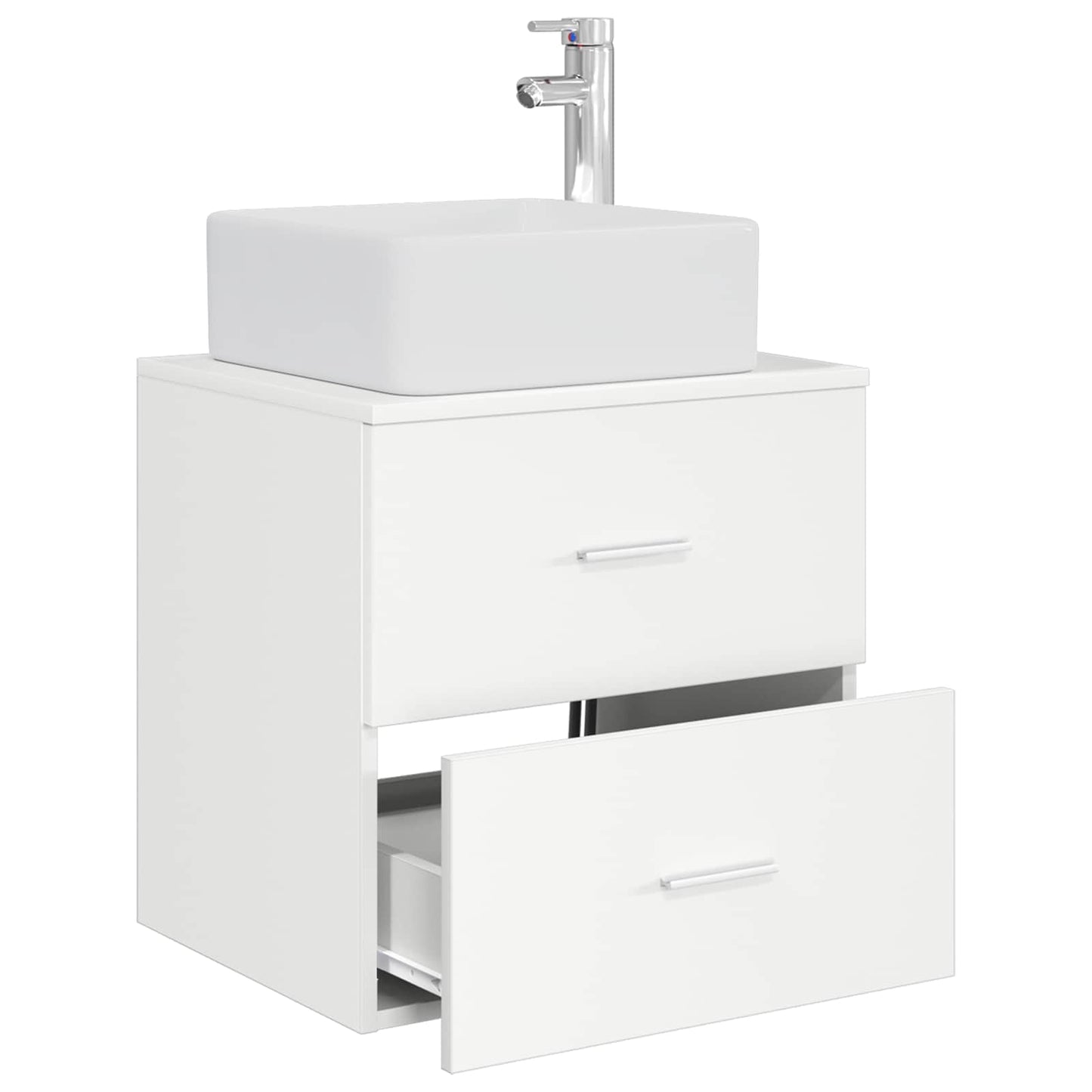 Vegghengt vaskeservant Hvit 49,5 x 41 x 63 cm Konstruert tre