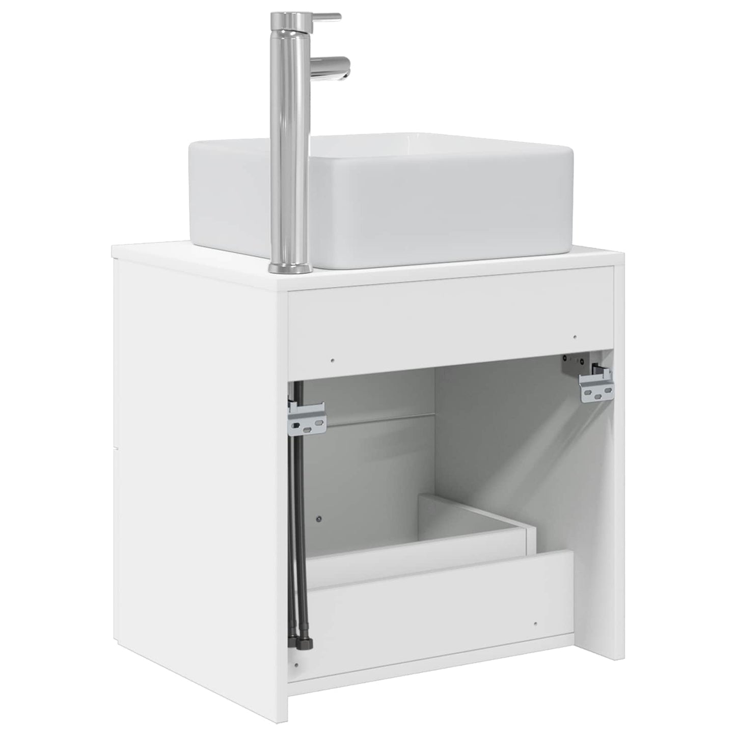 Vegghengt vaskeservant Hvit 49,5 x 41 x 63 cm Konstruert tre