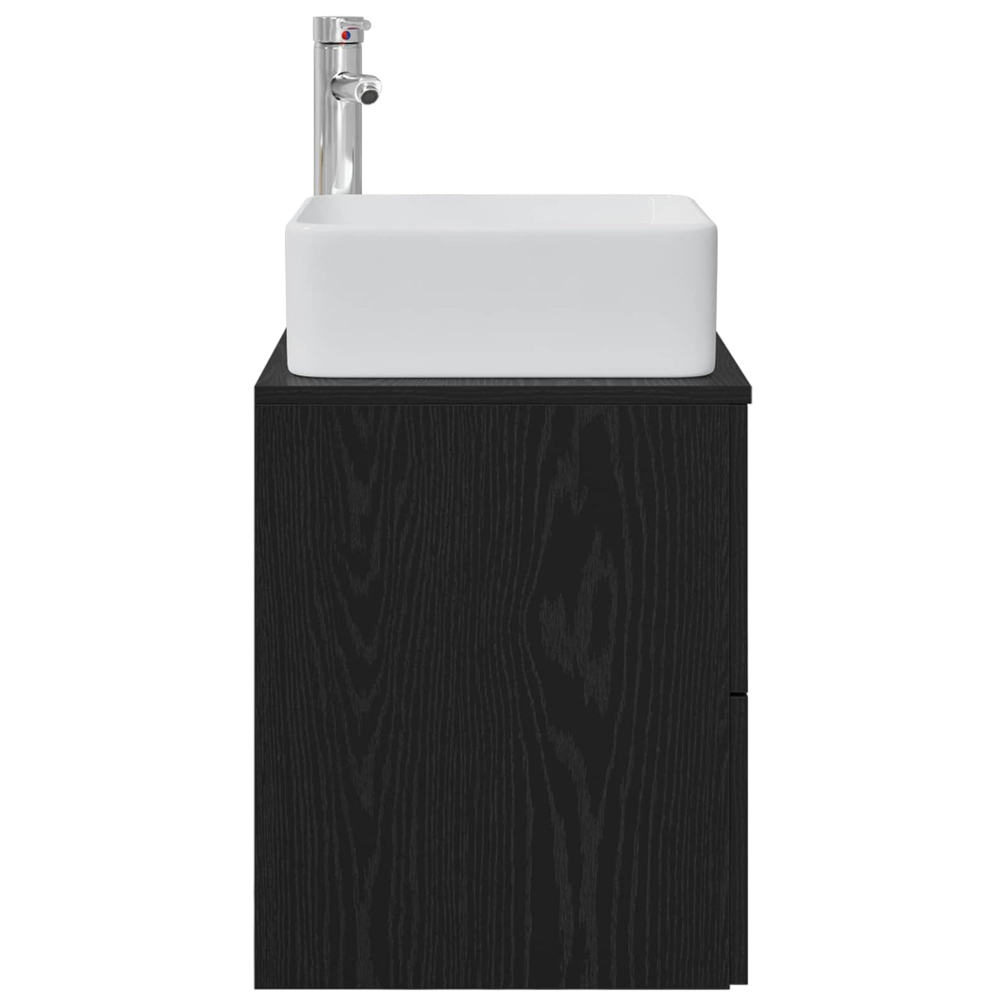 Vegghengt vaskeservant Svart eik 49,5 x 41 x 63 cm