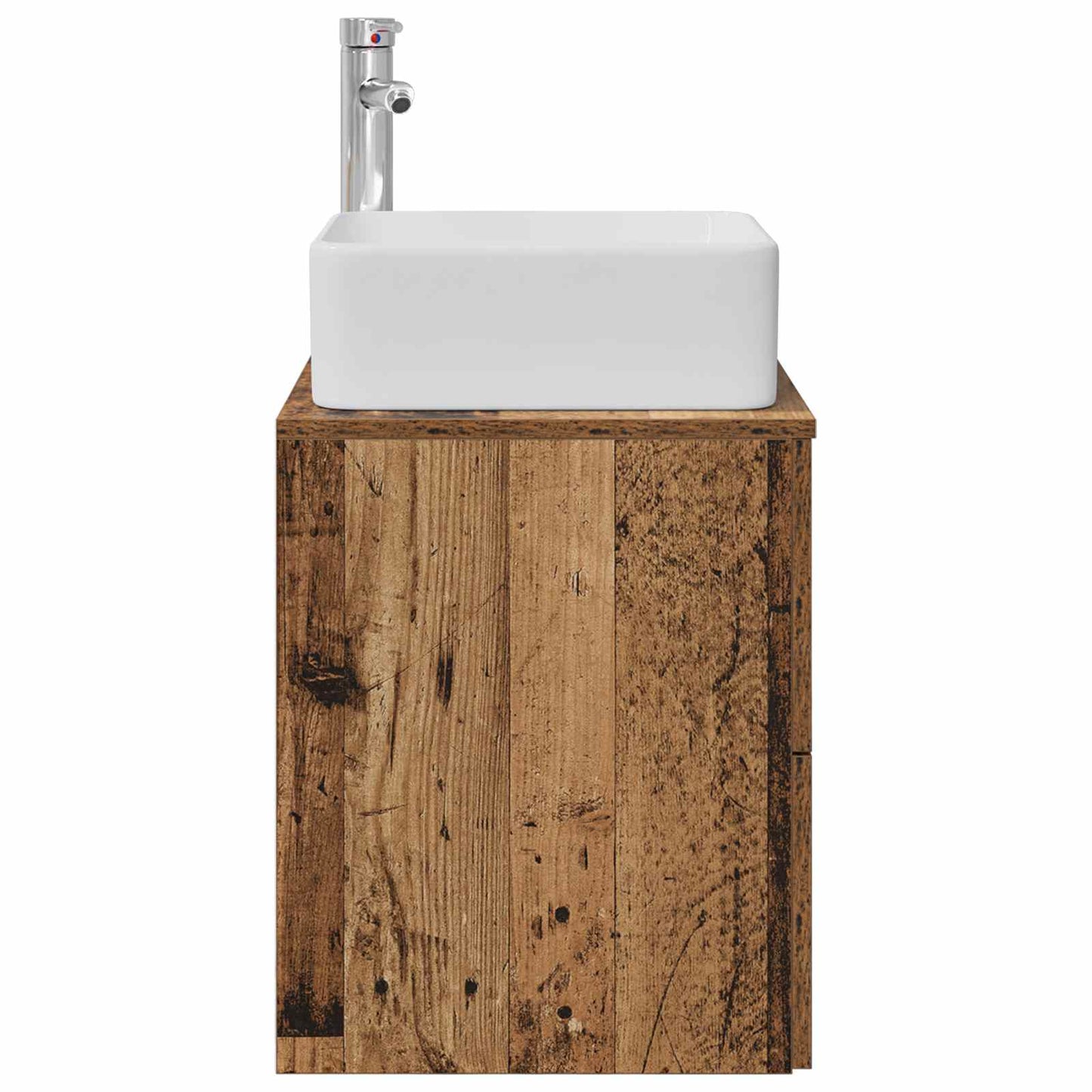 Vegghengt vaskeservant Gammelt tre 49,5 x 41 x 63 cm