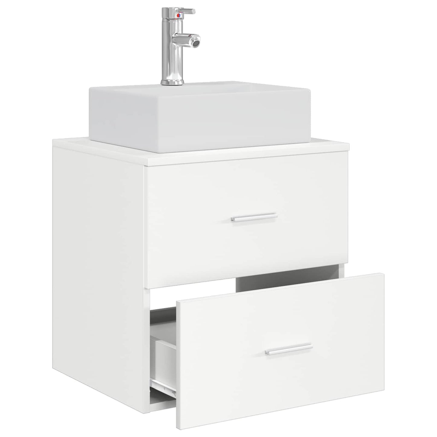 Vegghengt vaskeservant Hvit 49,5 x 41 x 62,5 cm Konstruert tre