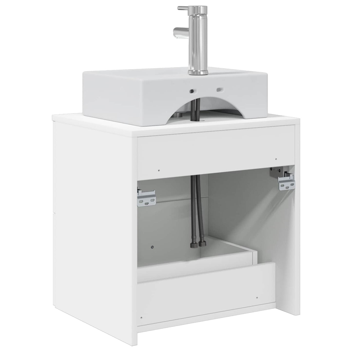 Vegghengt vaskeservant Hvit 49,5 x 41 x 62,5 cm Konstruert tre