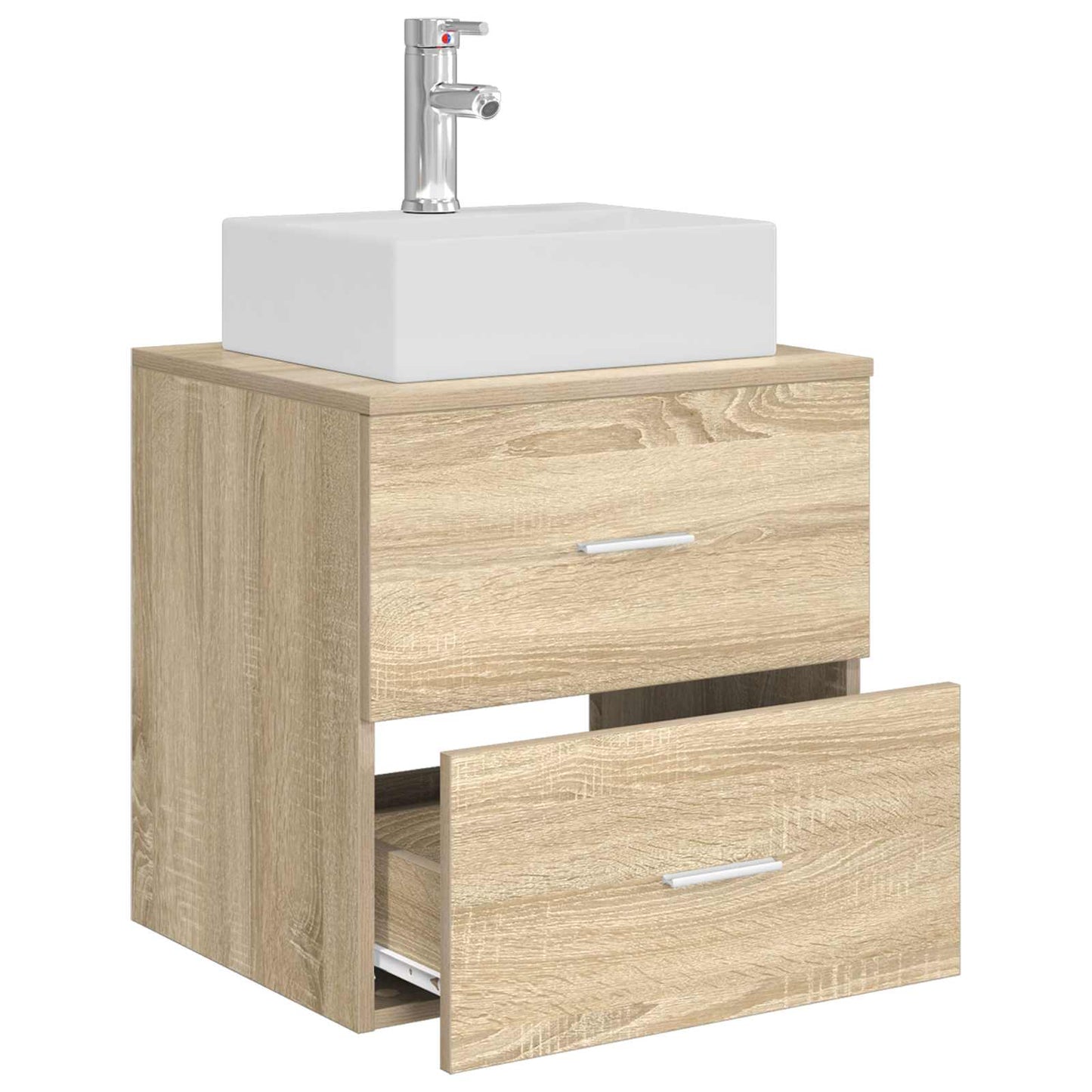 Vegghengt vaskeservant Sonoma eik 49,5 x 41 x 62,5 cm