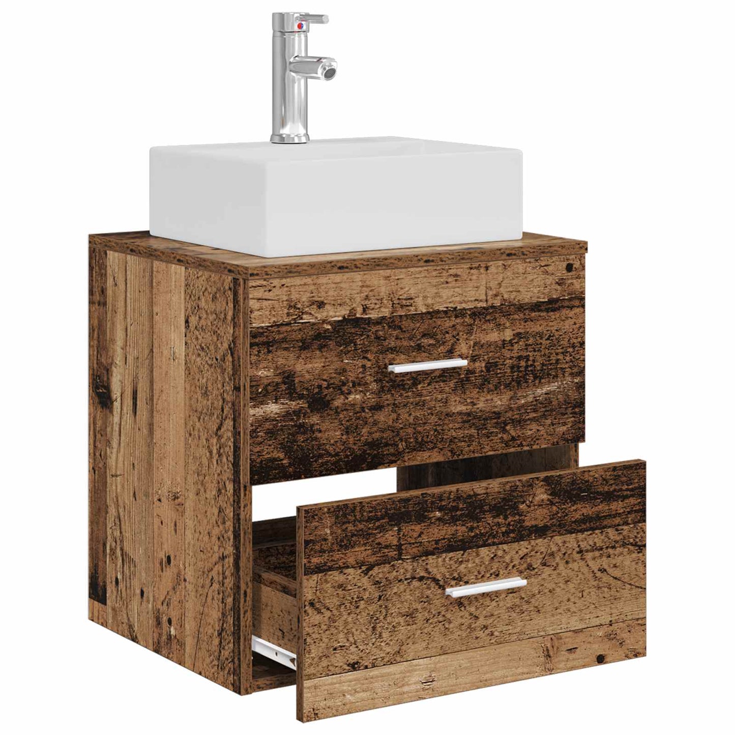 Vegghengt vaskeservant Gammelt tre 49,5 x 41 x 62,5 cm