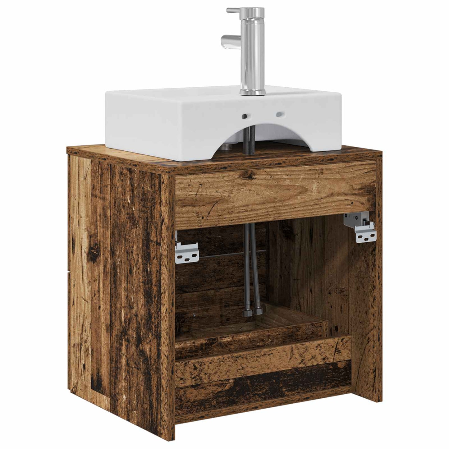 Vegghengt vaskeservant Gammelt tre 49,5 x 41 x 62,5 cm