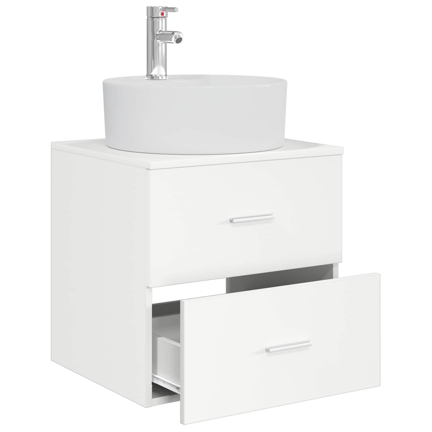 Vegghengt vaskeservant Hvit 49,5 x 44,5 x 65 cm Konstruert tre