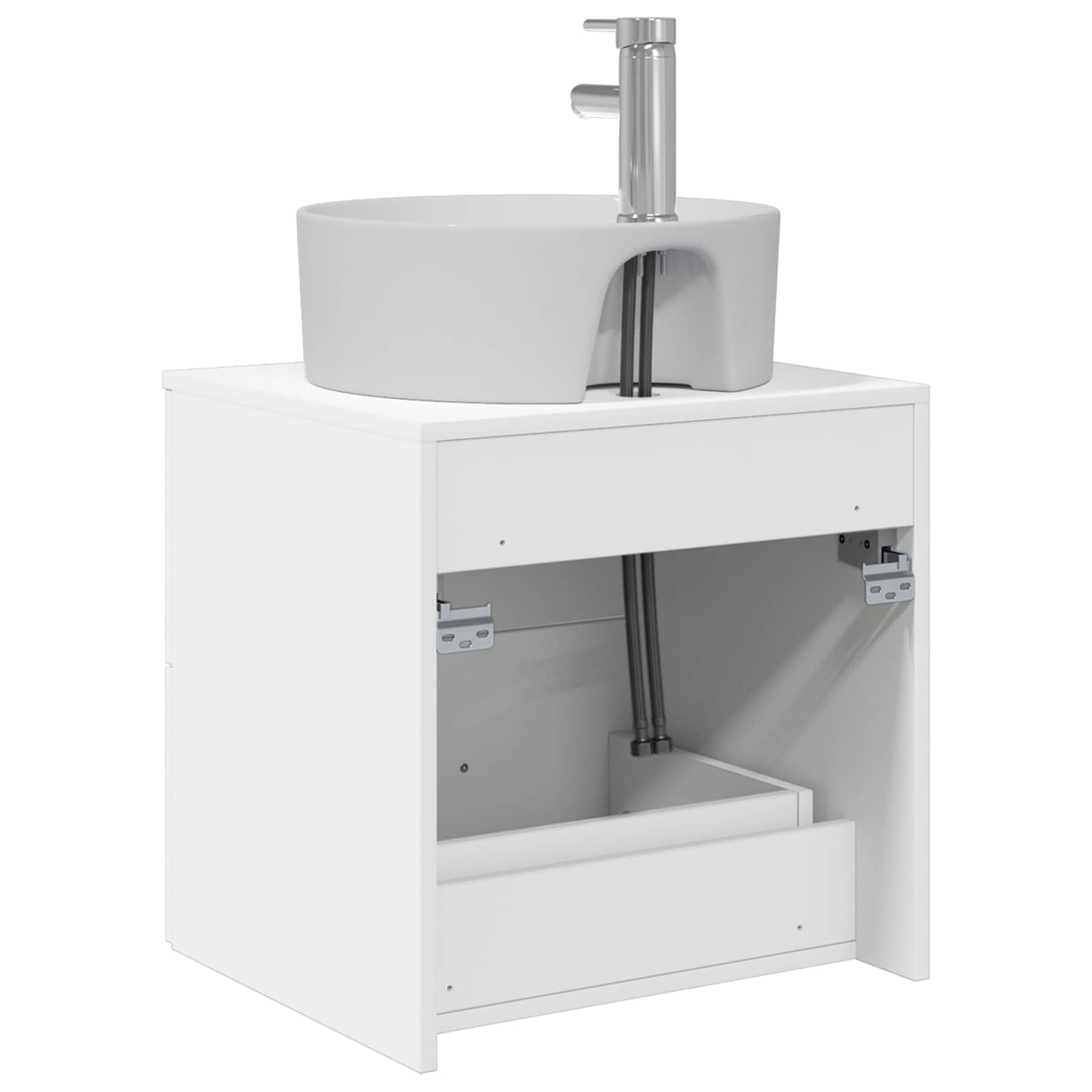 Vegghengt vaskeservant Hvit 49,5 x 44,5 x 65 cm Konstruert tre