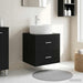 Vegghengt vaskeservant Svart eik 49,5 x 44,5 x 65 cm