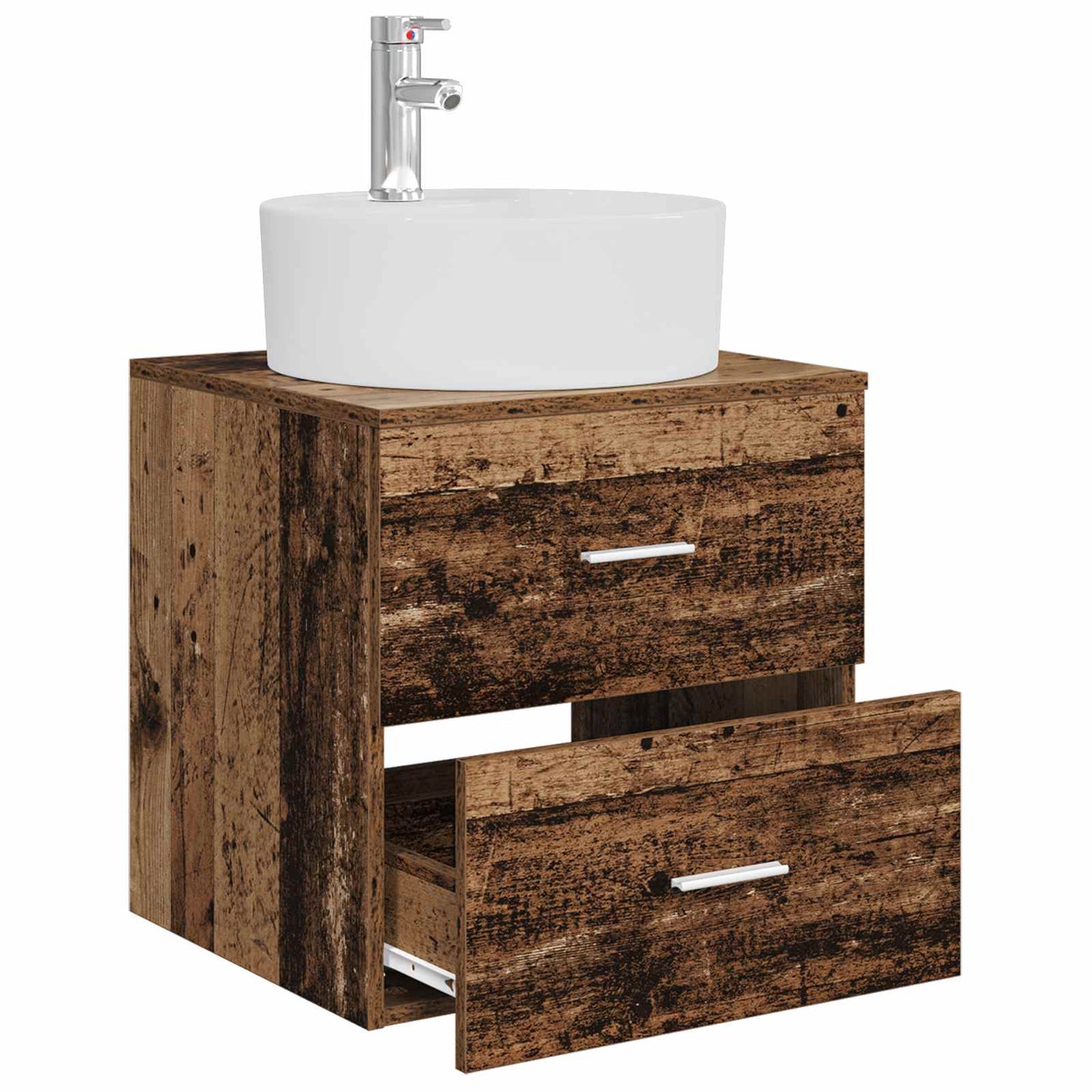 Vegghengt vaskeservant Gammelt tre 49,5 x 44,5 x 65 cm