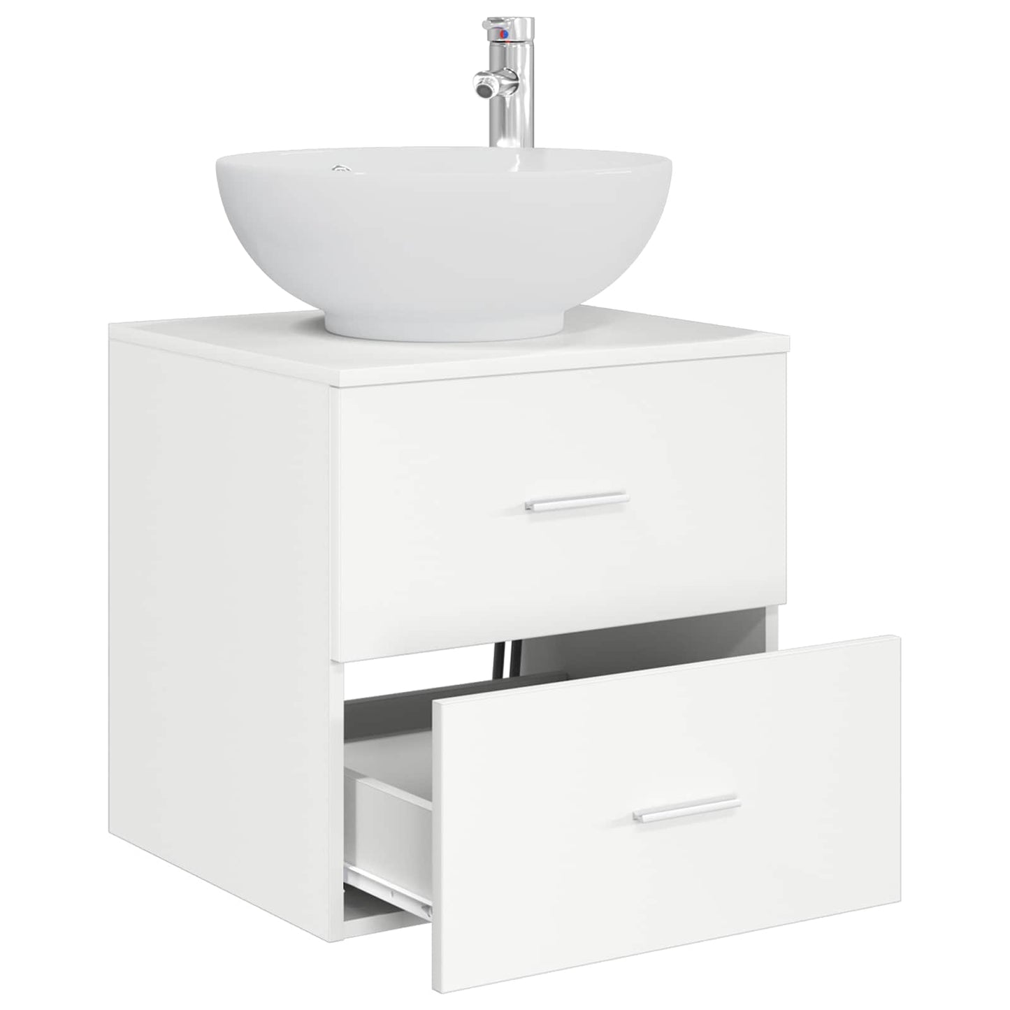 Vegghengt vaskeservant Hvit 49,5 x 44,5 x 66,5 cm