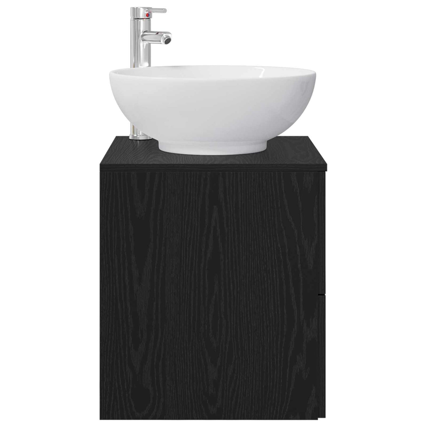 Vegghengt vaskeservant Svart eik 49,5 x 44,5 x 66,5 cm
