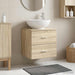 Vegghengt vaskeservant Sonoma eik 49,5 x 44,5 x 66,5 cm