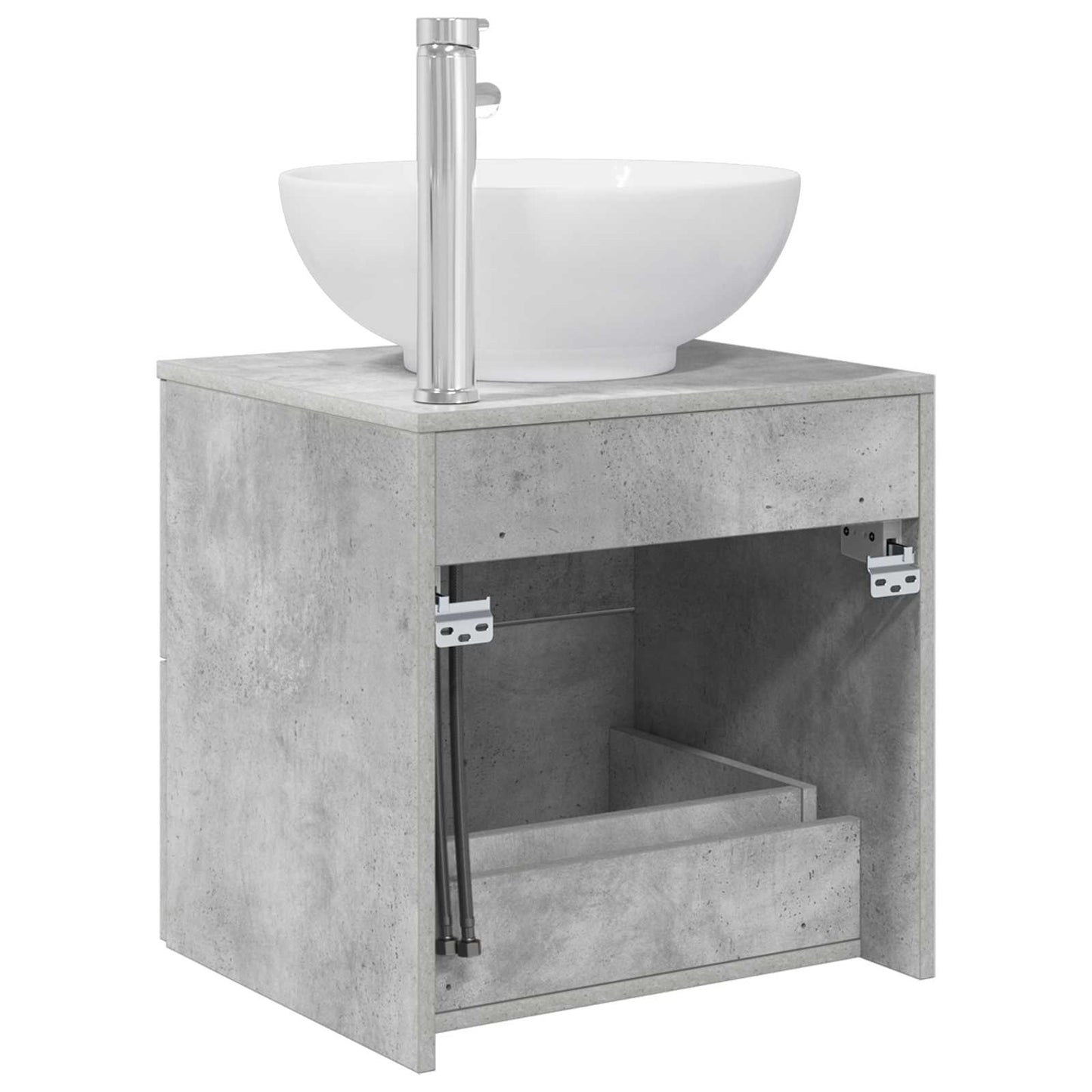 Vegghengt vaskeservant Betonggrå 49,5 x 44,5 x 66,5 cm