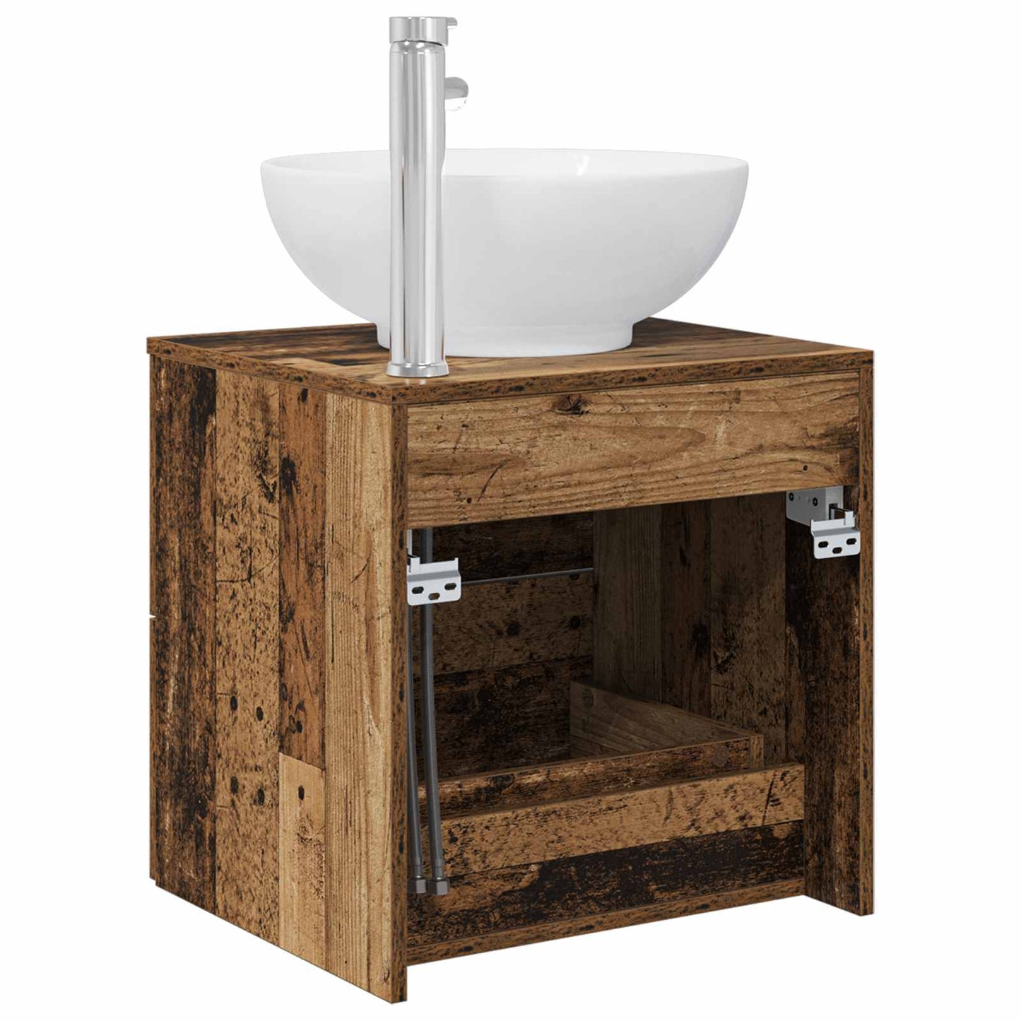 Vegghengt vaskeservant Gammelt tre 49,5 x 44,5 x 66,5 cm