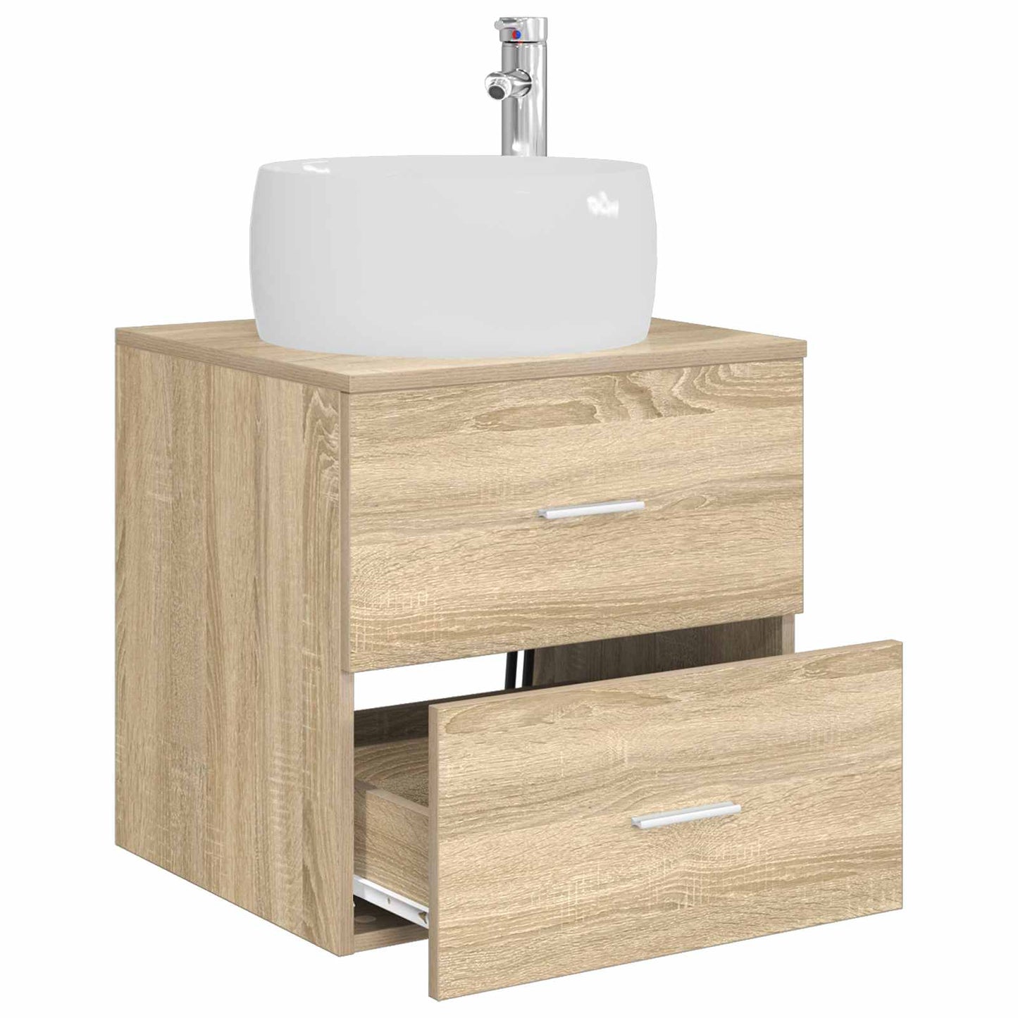 Vegghengt vaskeservant Sonoma eik 49,5 x 44,5 x 66 cm