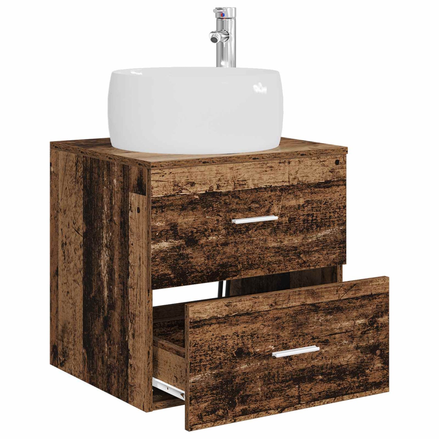 Vegghengt vaskeservant Gammelt tre 49,5 x 44,5 x 66 cm