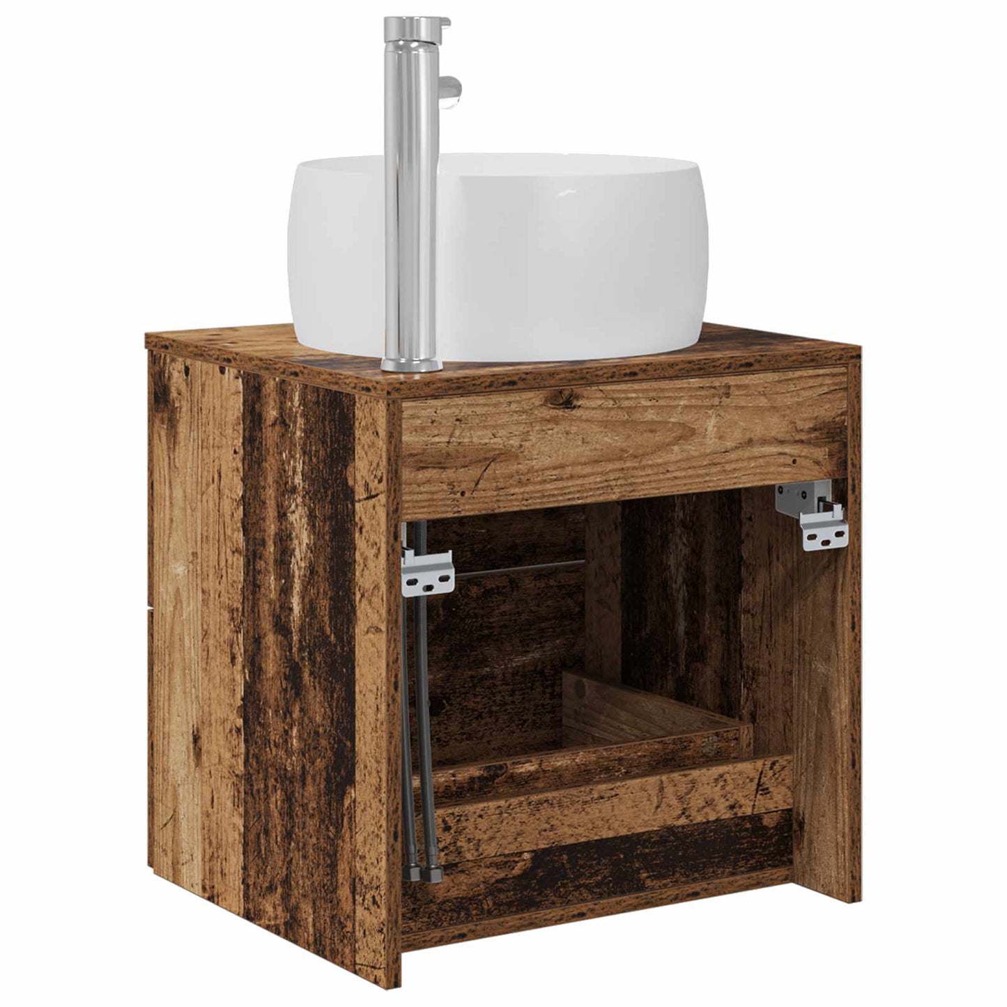 Vegghengt vaskeservant Gammelt tre 49,5 x 44,5 x 66 cm