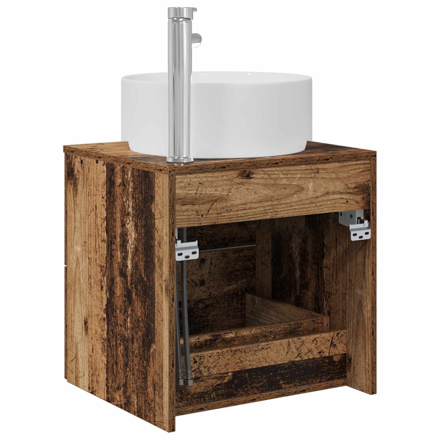Vegghengt vaskeservant Gammelt tre 49,5 x 44,5 x 65,5 cm