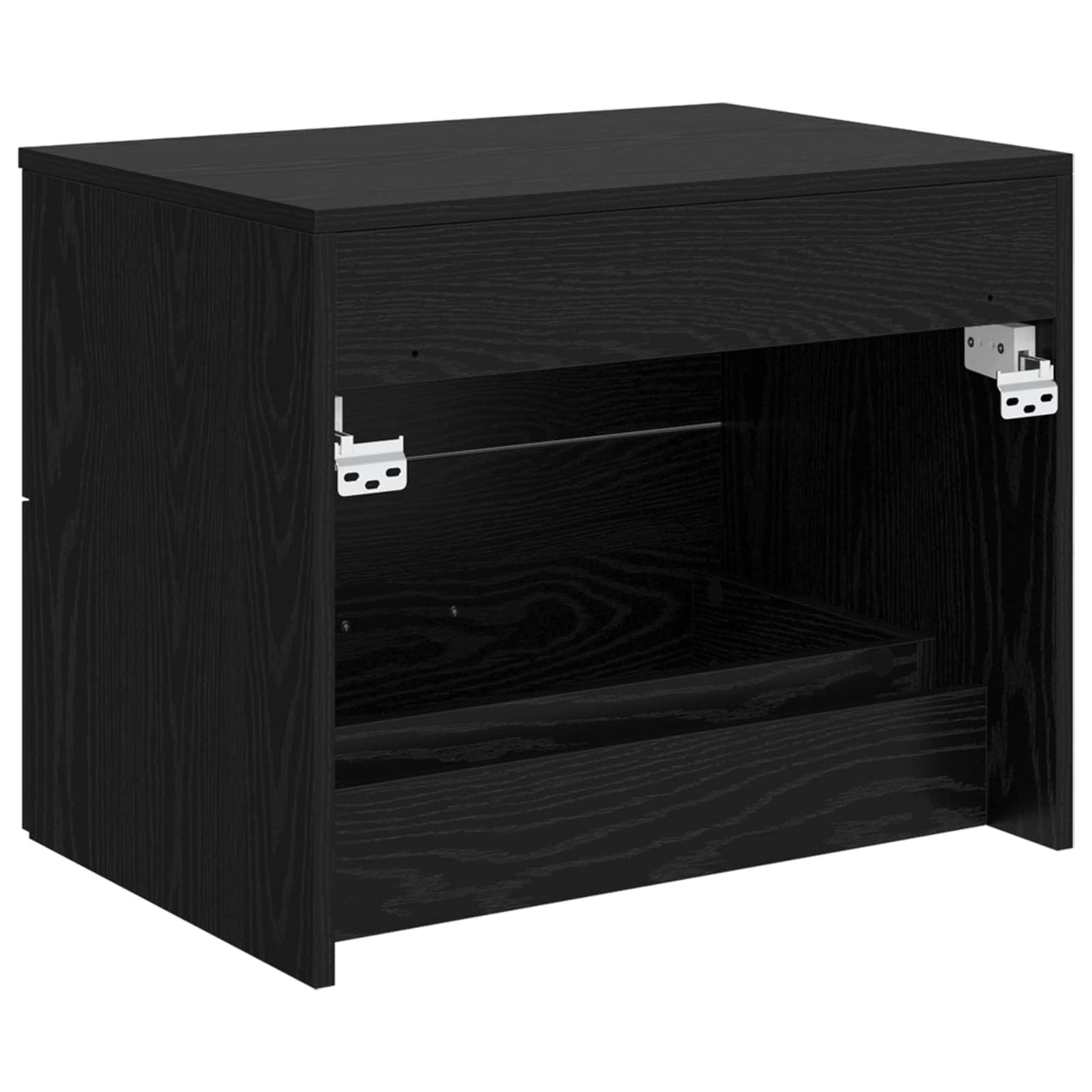 Vegghengt baderomsskap Svart eik 62,5 x 44,5 x 50 cm