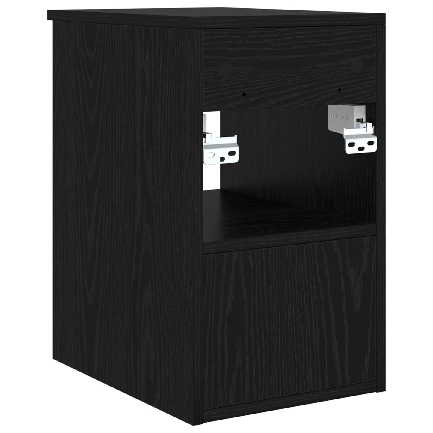 Baderomsskap I mellom Svart eik 30 x 35 x 50 cm Konstruert tre