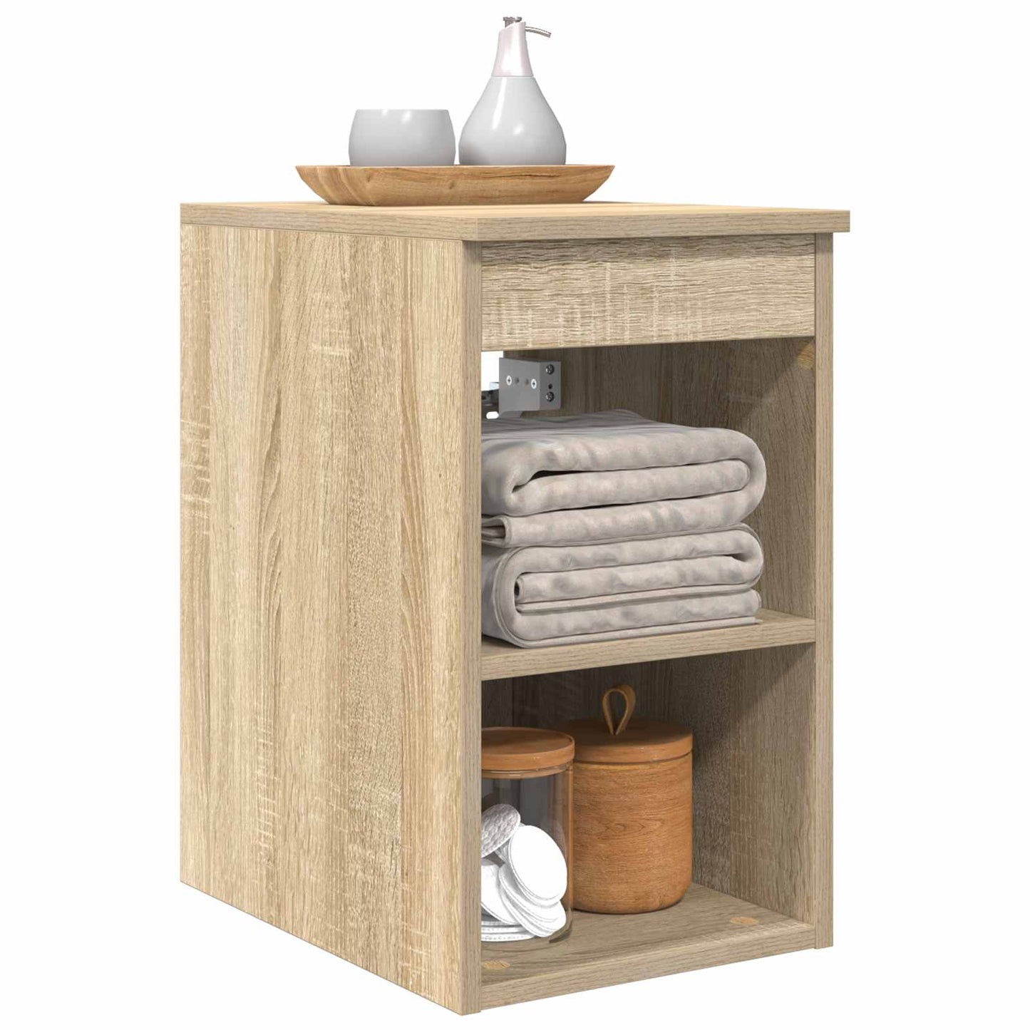 Baderomsskap I mellom Sonoma eik 30 x 35 x 50 cm Konstruert tre