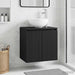 Vegghengt vaskeservant Svart 49,5 x 41 x 64,5 cm Konstruert tre